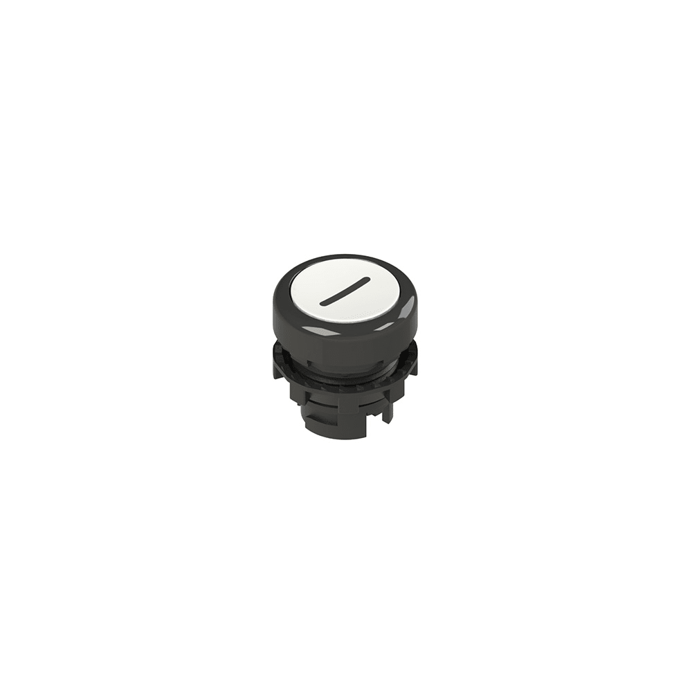 PIZZATO ELETTRICA S. - PZZE2 1PU2R221L2 PULSANTE AD IMPULSO RASATO BIANCO CON MA