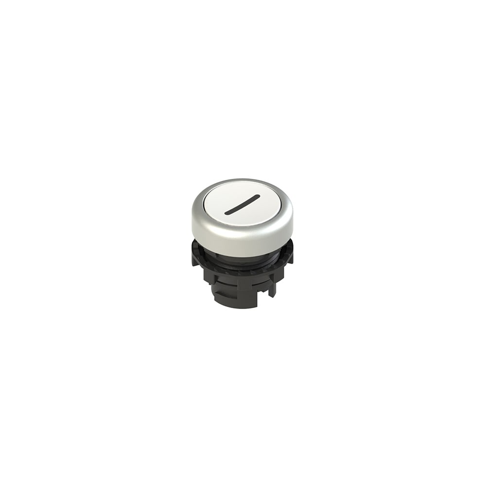 PIZZATO ELETTRICA PZZE2 1PU2R229L2 PULSANTE AD IMPULSO RASATO BIANCO CON MA
