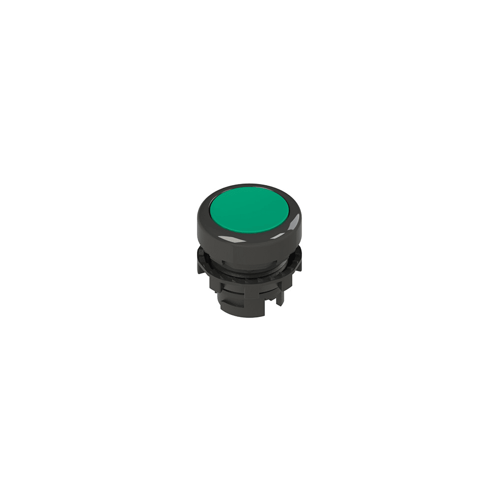 PIZZATO ELETTRICA PZZE2 1PU2R4210 PULSANTE AD IMPULSO RASATO VERDE
