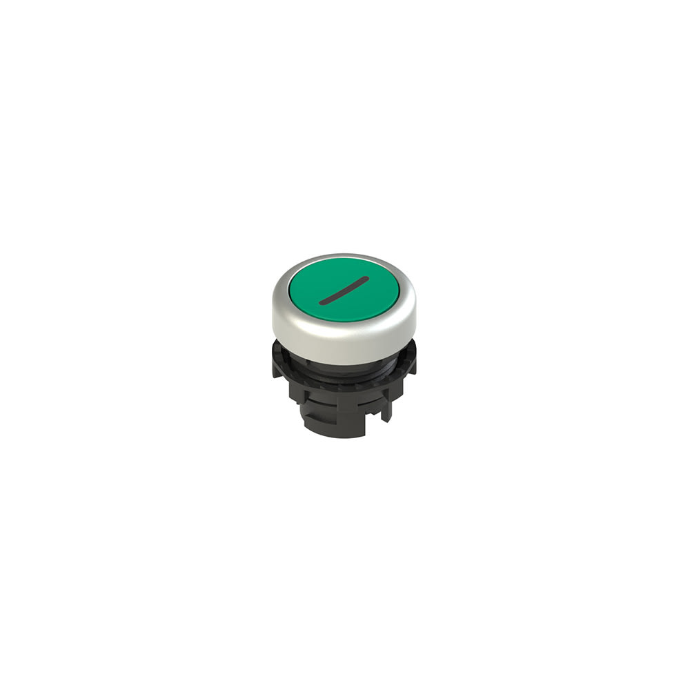 PIZZATO ELETTRICA S. - PZZE2 1PL2R429L2 PULSANTE LUMINOSO RASATO VERDE CON MARCA