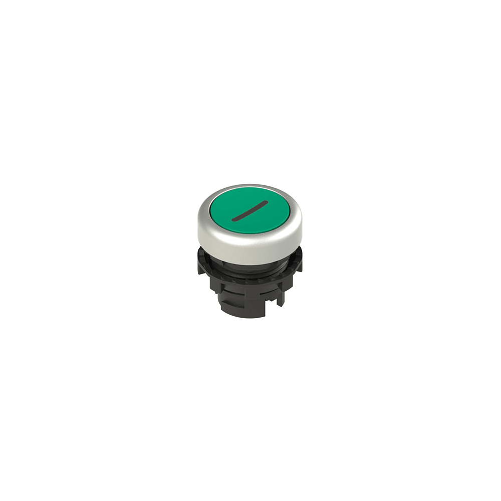 PIZZATO ELETTRICA S. - PZZE2 1PU2R429L2 Pulsante ad impulso rasato verde con mar