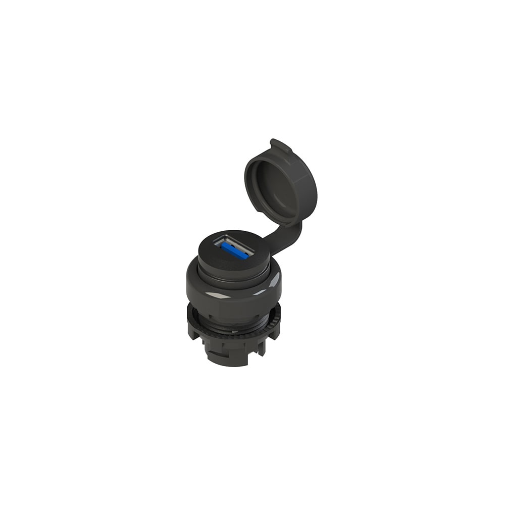 PIZZATO ELETTRICA S. - PZZE2 1USB1AAK PRESA USB 3.0 SERIE EROUND