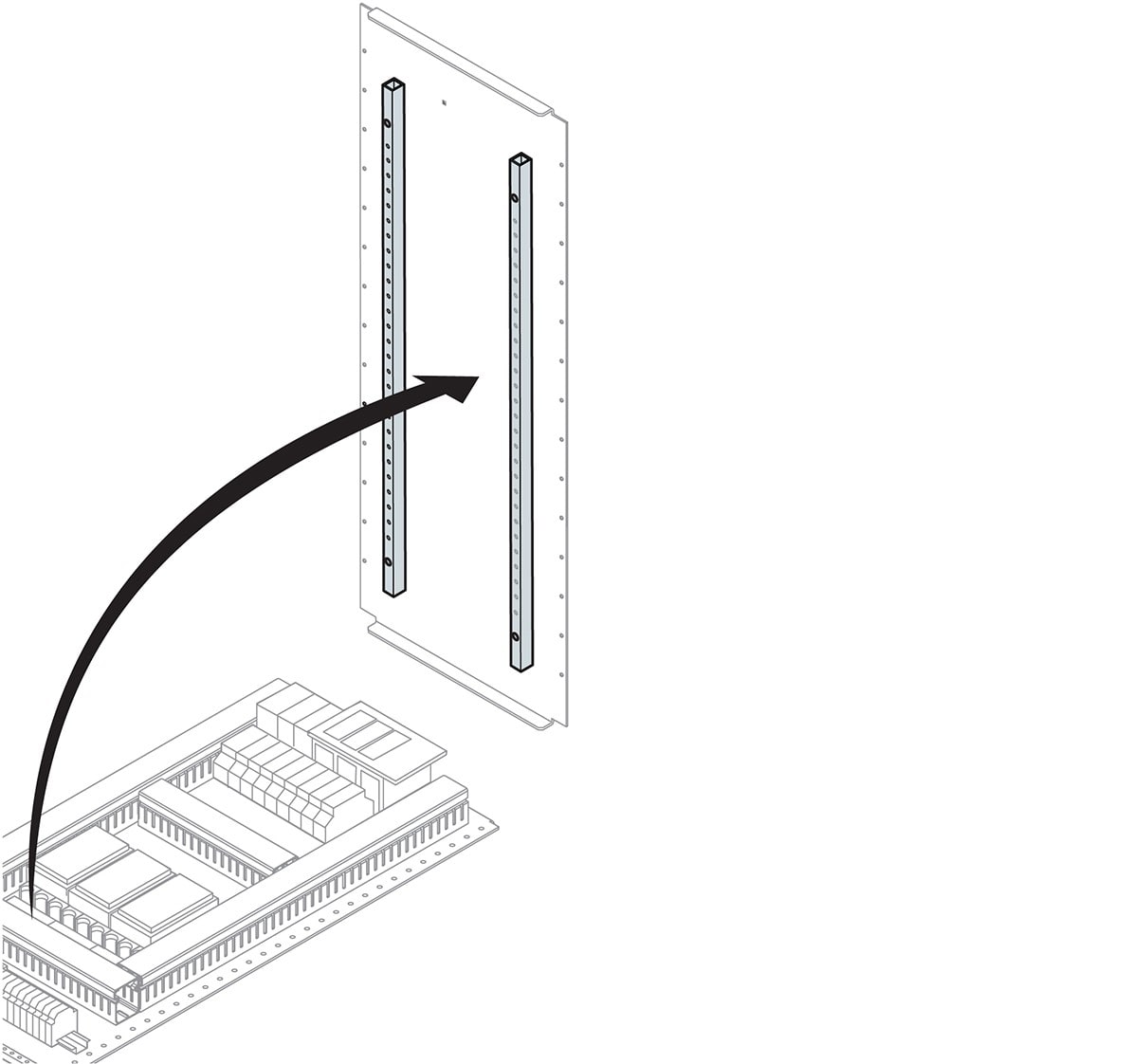 ABB SPA - ABBEA0020 N.2 RINFORZI PIASTRA CONTRAP. H=2000MM