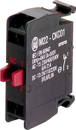 EATON MANIFACTURING - EAO216387 M22-CKC01 CONTATTO NC CAGE CLAMP PER CUS