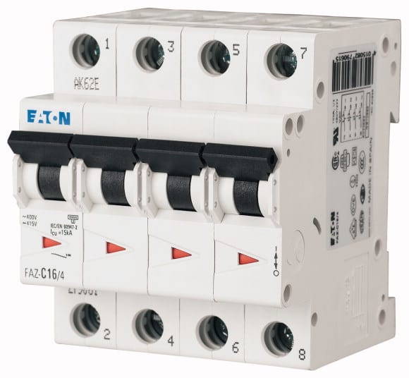 EATON MANIFACTURING - EAO279112 FAZ-Z6/4 INT. MT 15KA 4P Z 6A