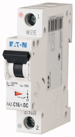 EATON MANIFACTURING - EAO279126 FAZ-C10/1-DC INT. MT 10KA 1P C-DC 10A