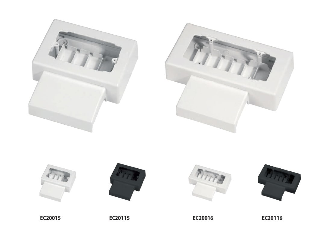 ELETTROCANALI SRL - ETNEC20015 SCATOLA TORRETTA 108-70X20 BIANCO 4 MOD.