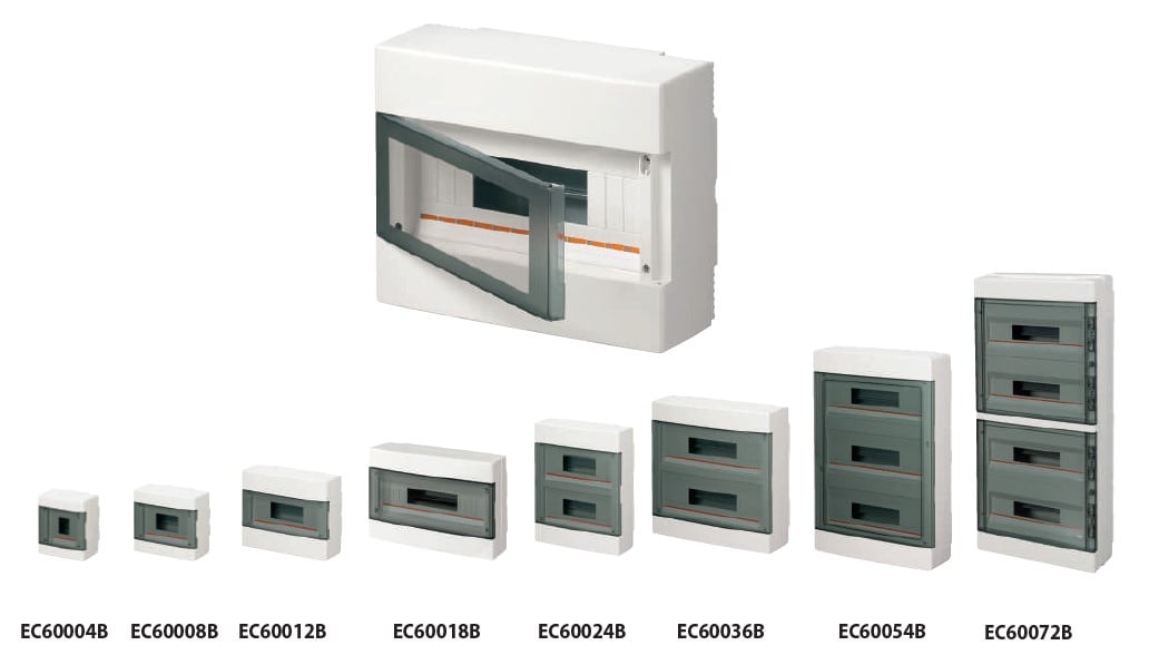 ELETTROCANALI SRL - ETNEC60012B CENTR.PARETE IP40 PORTELLA TRASP.12MODUL