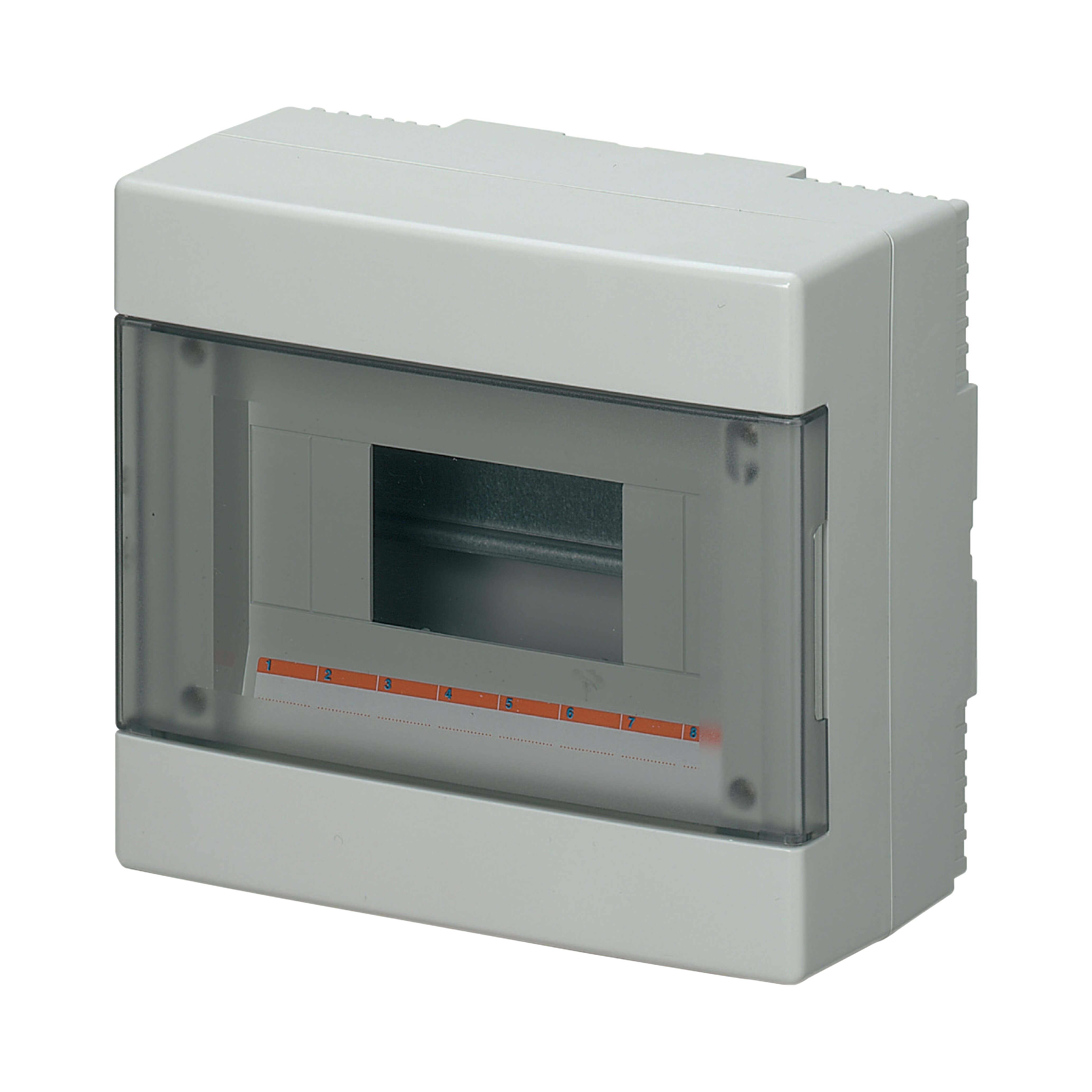 ELETTROCANALI SRL ETNEC60008 CENTR.PARETE IP40 PORTELLA TRASP.8 MODUL