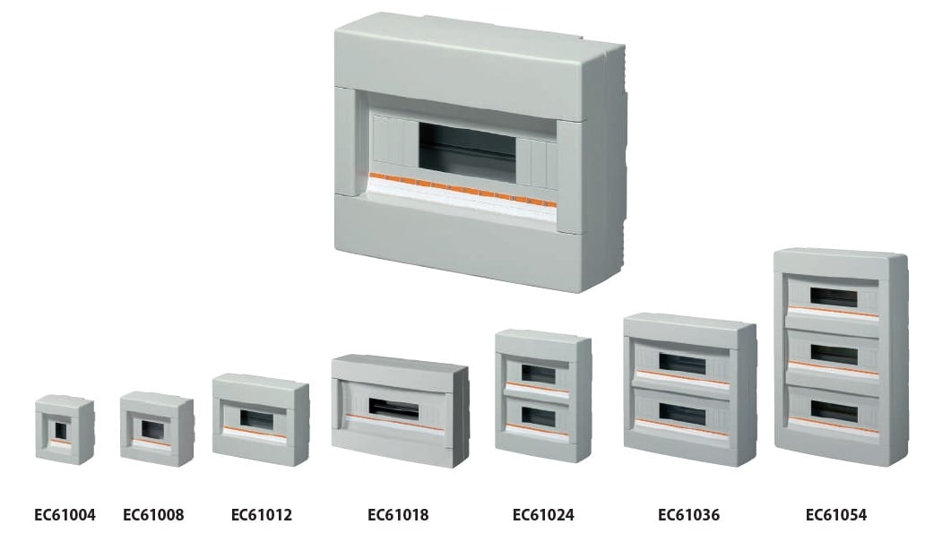 ELETTROCANALI SRL - ETNEC61004 CENTR.PARETE IP40 SENZA PORT. 4 MODULI