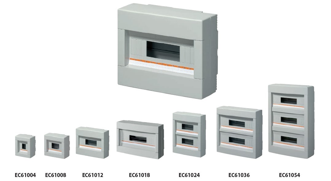 ELETTROCANALI SRL - ETNEC61008 CENTR.PARETE IP40 SENZA PORT. 8 MODULI