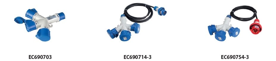 ELETTROCANALI SRL - ETNEC690703 MOLTIPLICATORE 3 USCITE IP44 220 2P+T 16