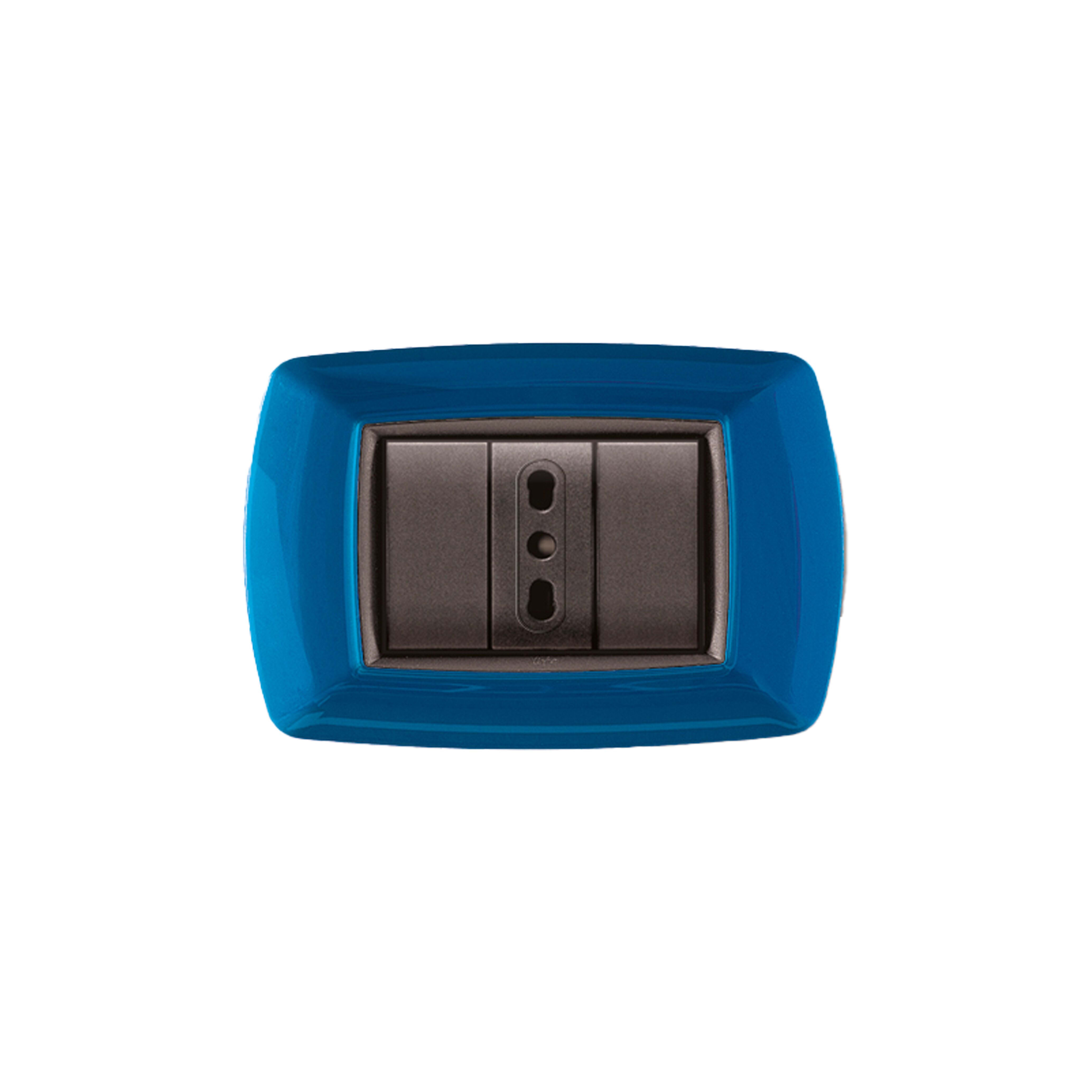 ELETTROCANALI SRL ETNECL2983BL PLACCA MYLIFE 3 MODULI BLU