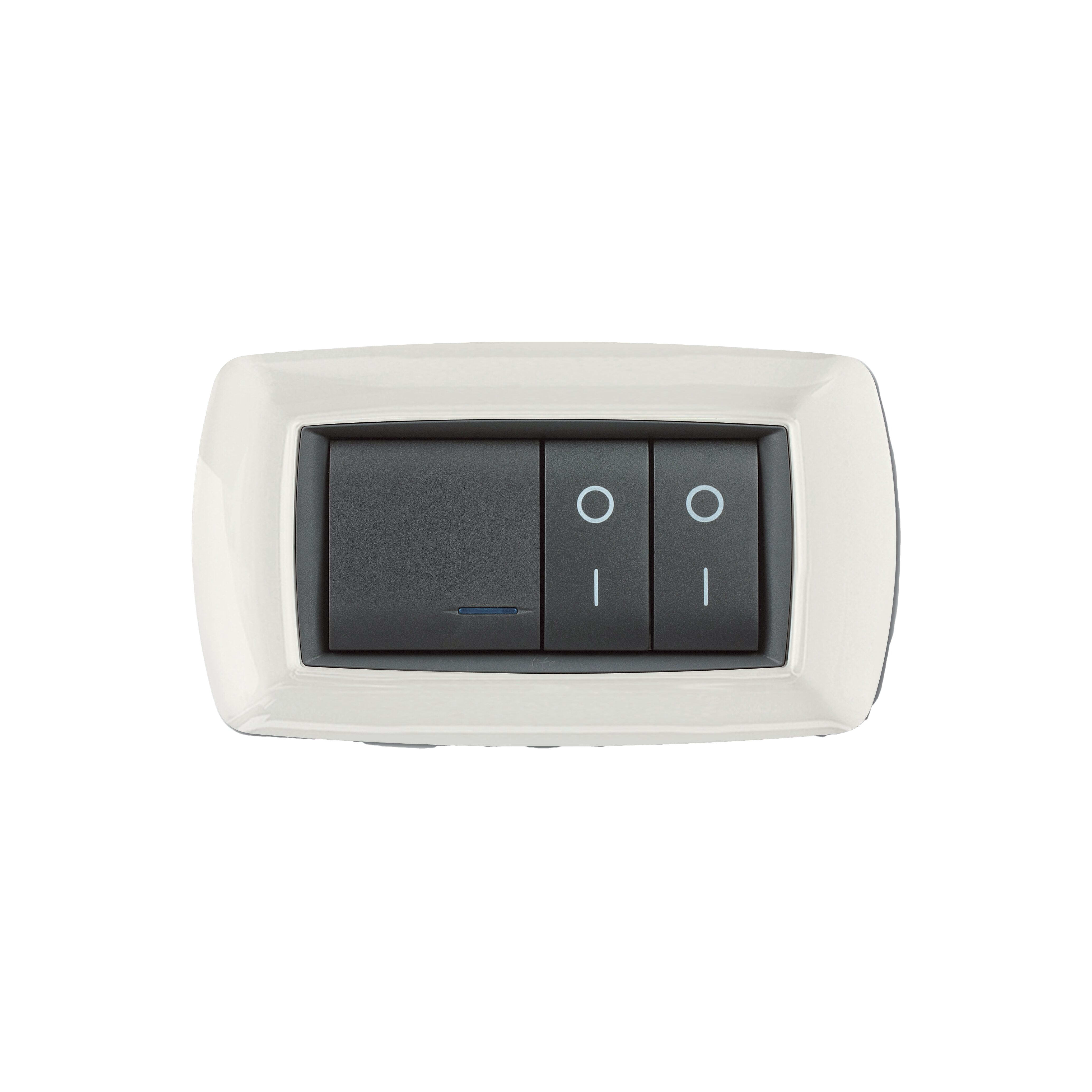 ELETTROCANALI SRL ETNECL2984WH PLACCA MYLIFE 4 MODULI BIANCO