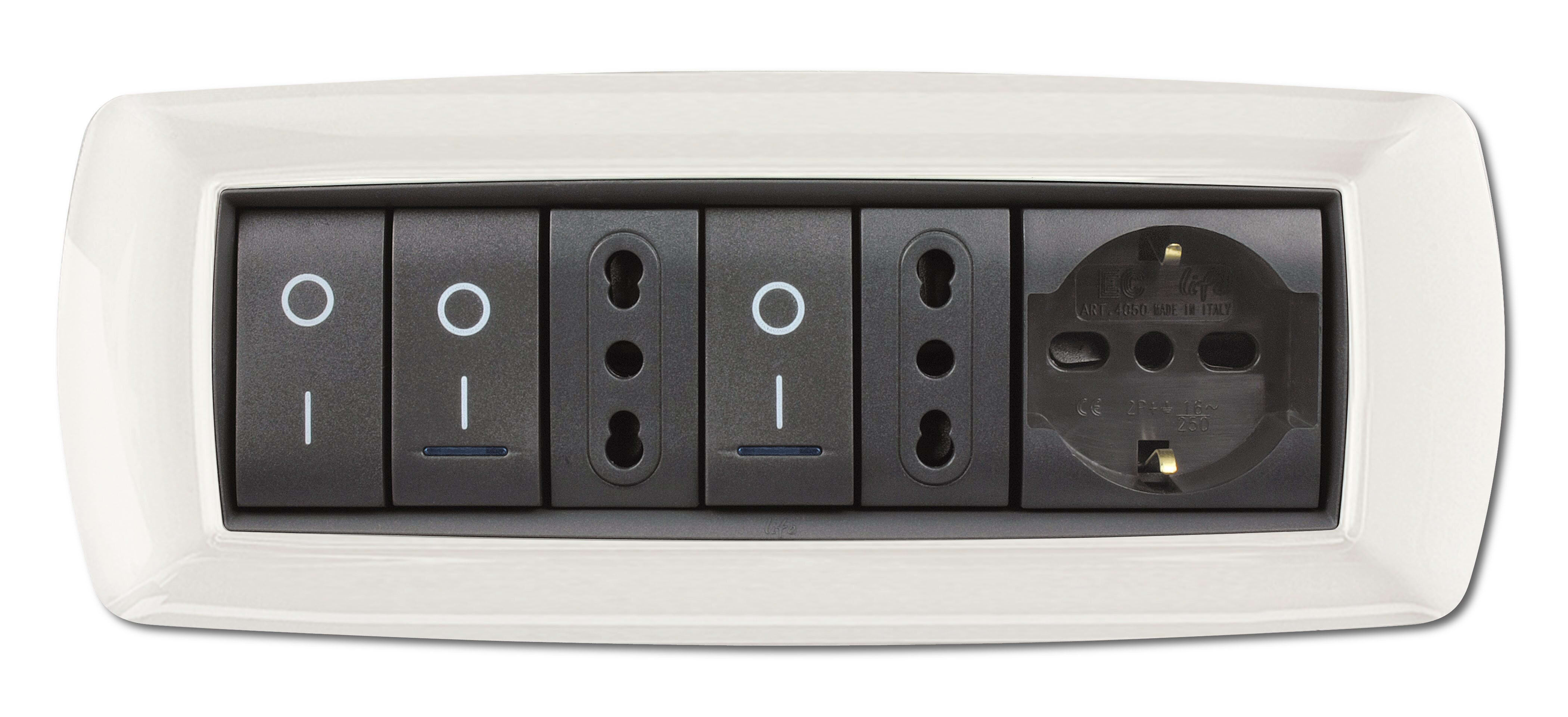 ELETTROCANALI SRL ETNECL2987WH PLACCA MYLIFE 7 MODULI BIANCO