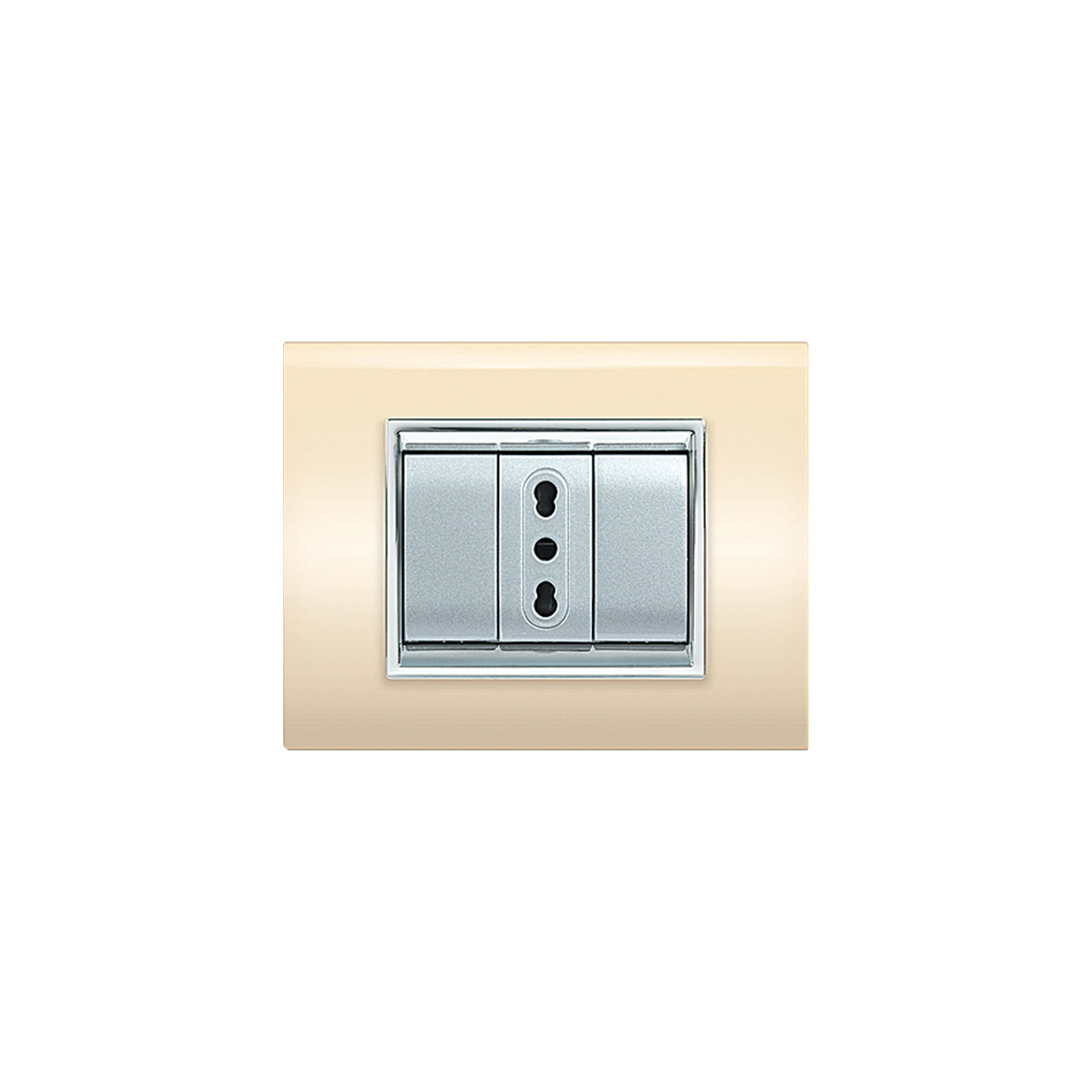 ELETTROCANALI SRL ETNECL3083A PLACCA NEWPRESTIGE 3 MODULI AVORIO
