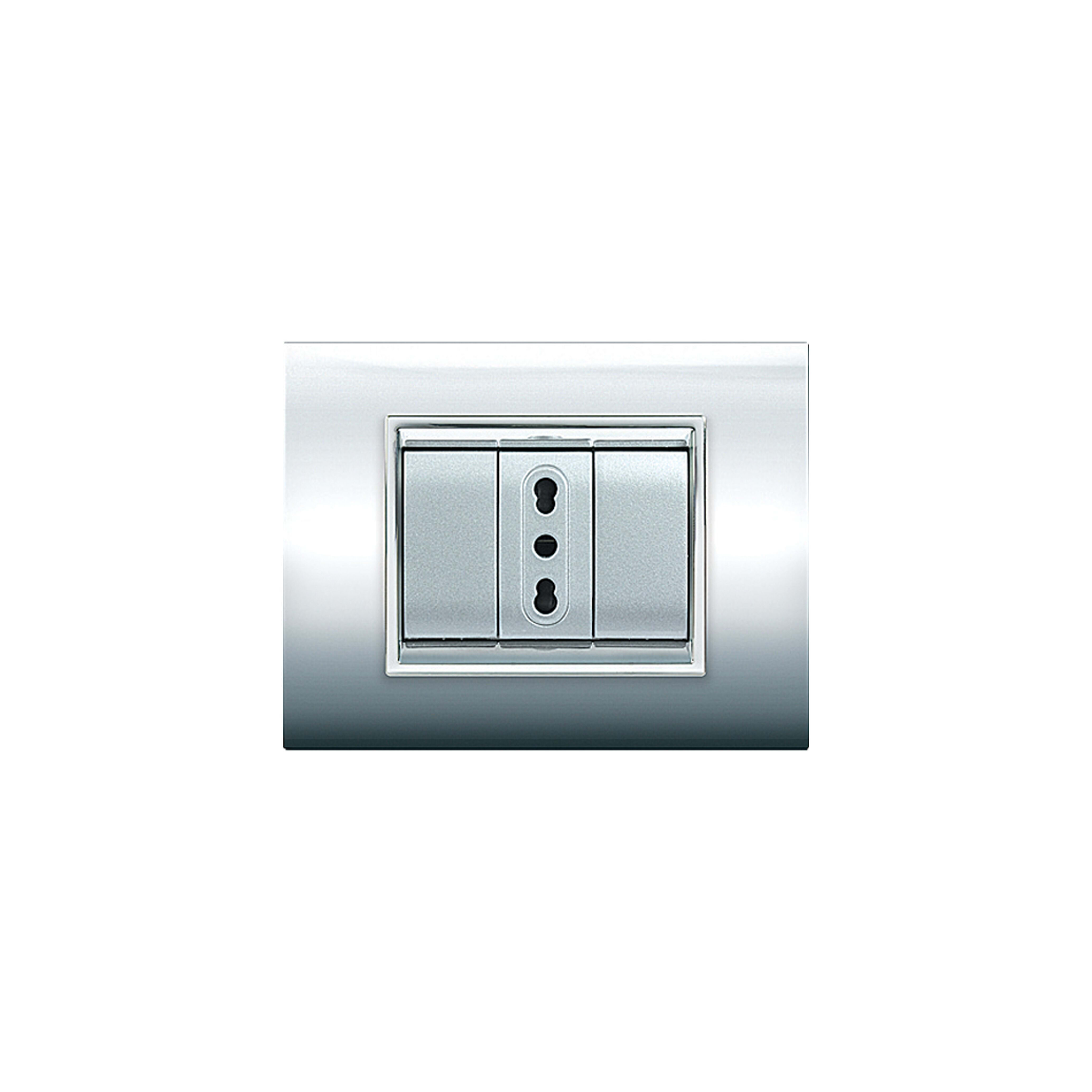 ELETTROCANALI SRL ETNECL3083CR PLACCA NEWPRESTIGE 3 MODULI CROMO
