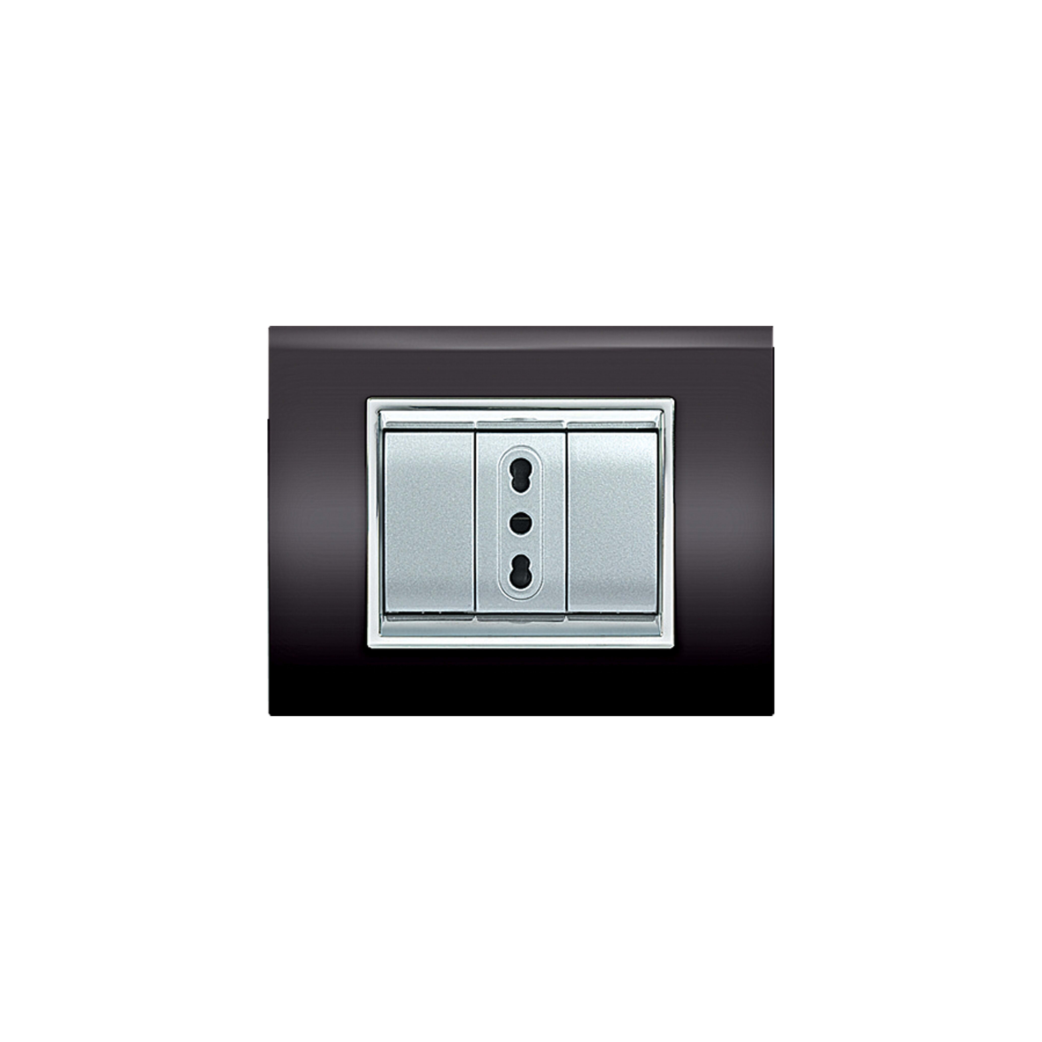 ELETTROCANALI SRL ETNECL3083N PLACCA NEWPRESTIGE 3 MODULI NERO