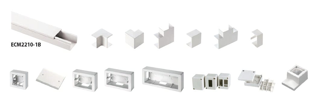 ELETTROCANALI SRL - ETNECAP2210B ANGOLO PIANO PER MINICAN. DIM. 22X10 BIA