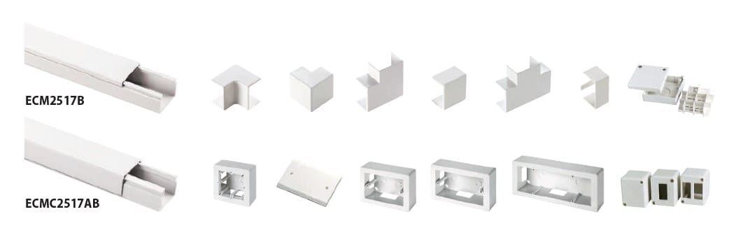 ELETTROCANALI SRL - ETNECMC2517B MINICANALE COP. FRONT. 25X17 BIANCO 1SCO