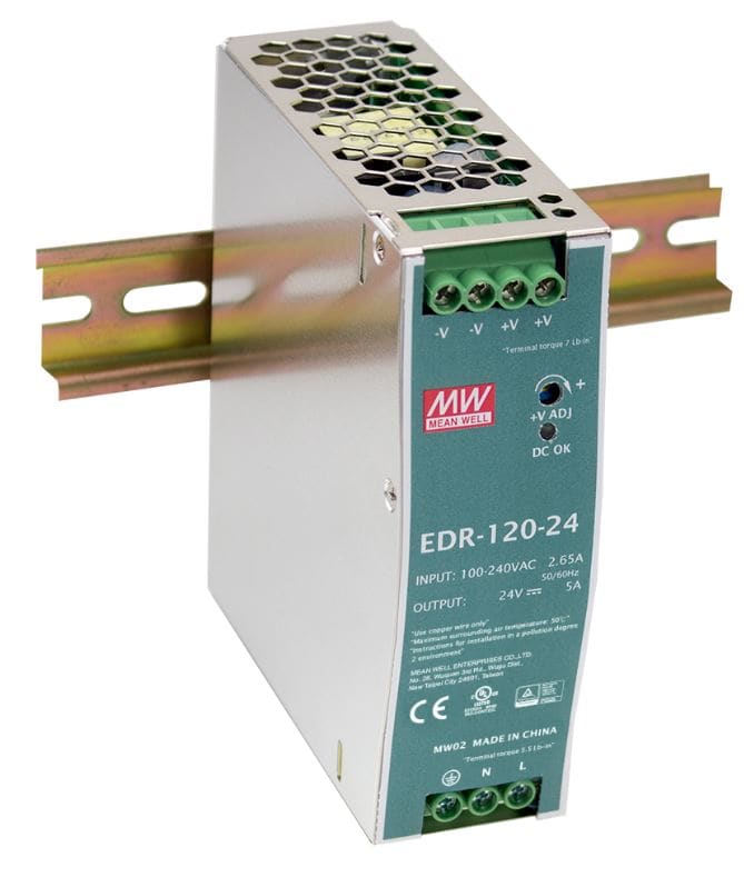 DIGIMAX SRL DIXEDR-120-24 ALIMENTATORE DIN RAIL SLIM 24V 5A 120W