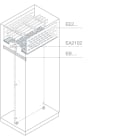 ABB SPA - ABBEE0850 SEGREGAZIONE BARRE ORIZZ.800X500MM(LXP)