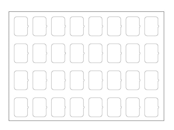 EELECTRON SPA - EEX9025ISA-1 SET FOGLI ICONE NEUTRE-SET A-BIANCO-32 I