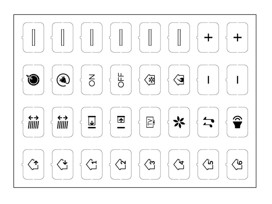 EELECTRON SPA - EEX9025ISD-1 SET FOGLI ICONE - SET D- BIANCO - 32 ICO