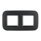 EELECTRON SPA - EEXSK05A03ACC PLACCA DOPPIA 2 MODULI NERO