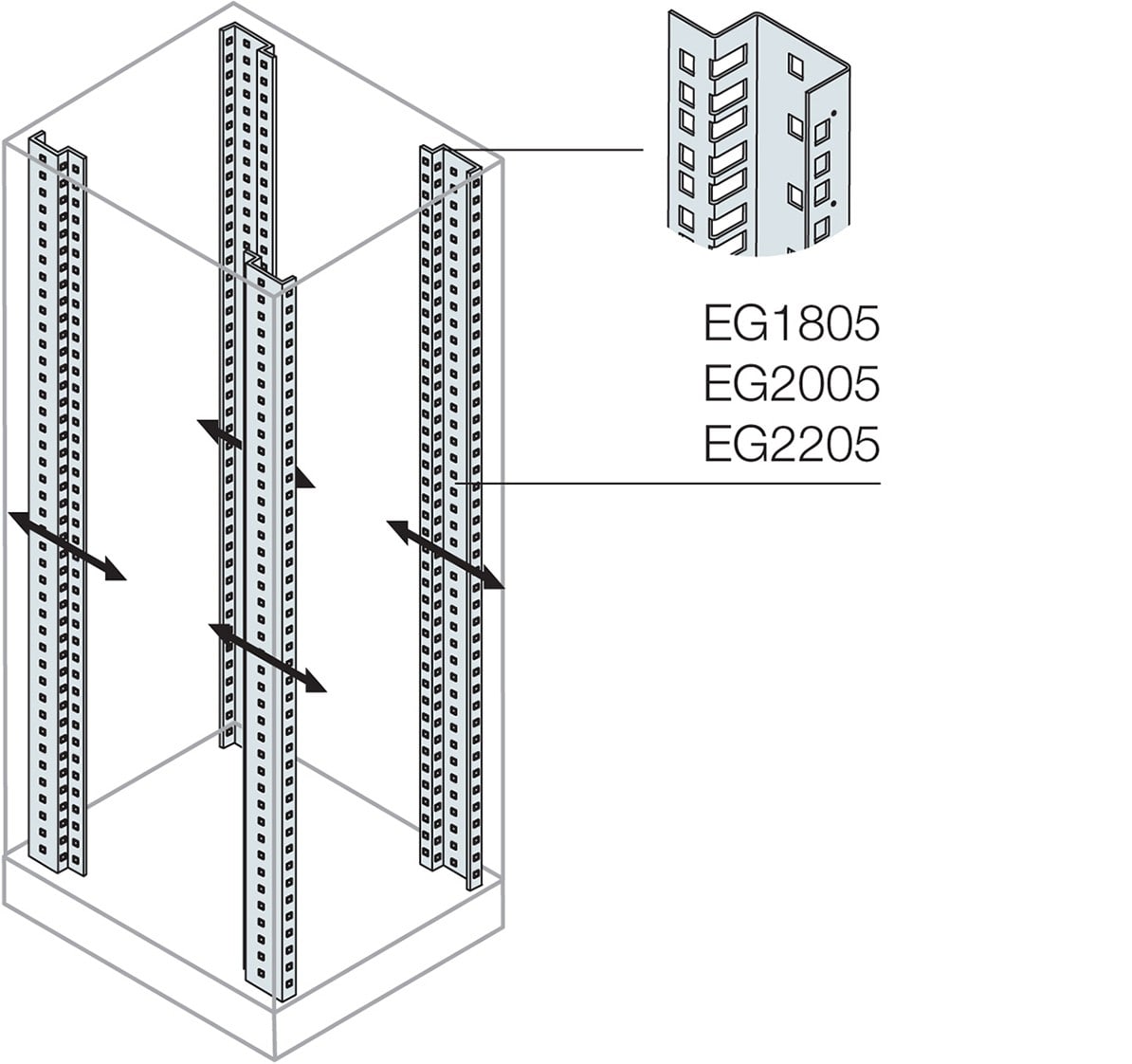 ABB SPA - ABBEG2205 N.2 MONT RACK 19