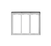 VIMAR S.P.A. - VIWC323 CORNICE PER 3 PLACCHE 2M ALLUMINIO