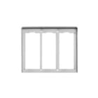 VIMAR SPA - VIWC323 CORNICE PER 3 PLACCHE 2M ALLUMINIO