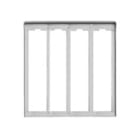 VIMAR SPA - VIWC334 CORNICE PER 4 PLACCHE 3M ALLUMINIO