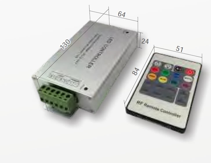 ELCOM SRL - EOW09000 CONTROLLER RGB 12/24VDC 216/432W