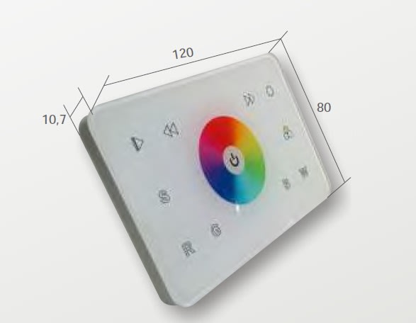 ELCOM SRL - EOW09042 TOUCH CAPACITIVO RGB+W 12/24V 240/480W