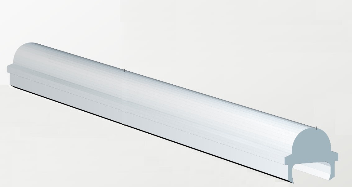 ELCOM SRL - EOW14002-L30 COPERTURA LENTICOLARE L=3000MM