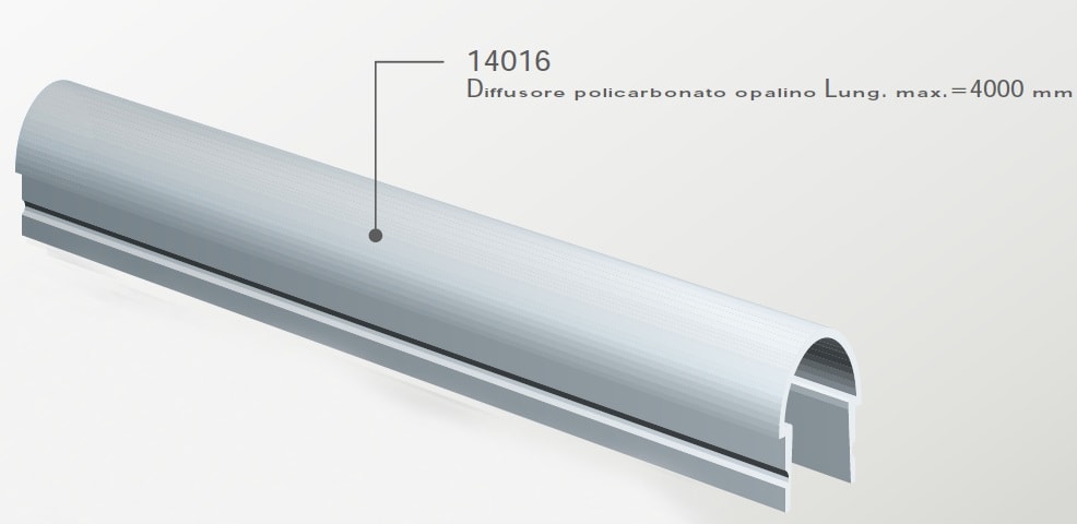 ELCOM SRL - EOW14016-L20 COPERTURA PC OPALE L=2000MM P.1813