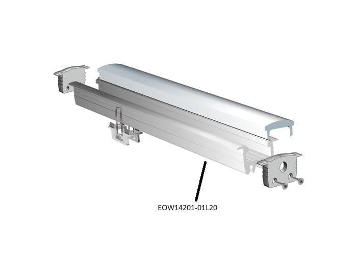 ELCOM SRL - EOW14201-01L20 PROFILO BIANCO 2612 L=2000MM