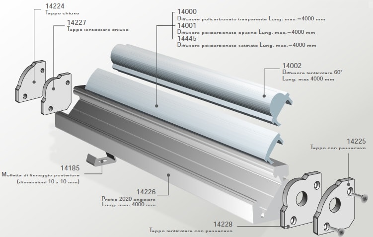 ELCOM SRL - EOW14224-02 TAPPO PER P2020 CHIUSO NERO