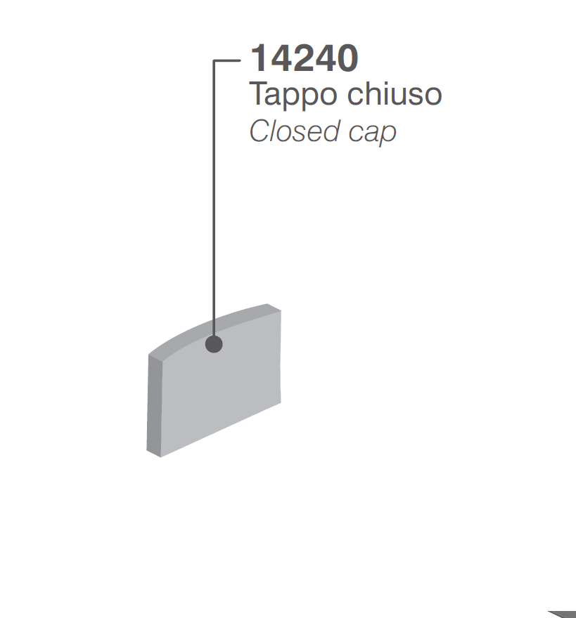 ELCOM SRL - EOW14240 TAPPO CHIUSO PER PROFILO 1508