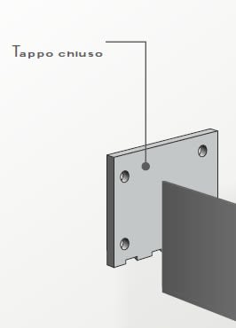 ELCOM SRL - EOW14379-01 TAPPO BIANCO 56X34MM CHIUSO