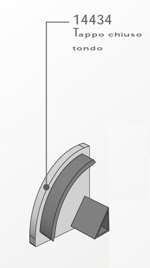 ELCOM SRL - EOW14434 TAPPO CHIUSO TONDO X P.1616