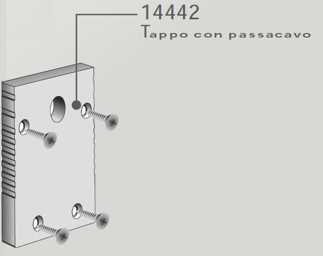 ELCOM SRL EOW14442-01 TAPPO PC BIANCO 3546