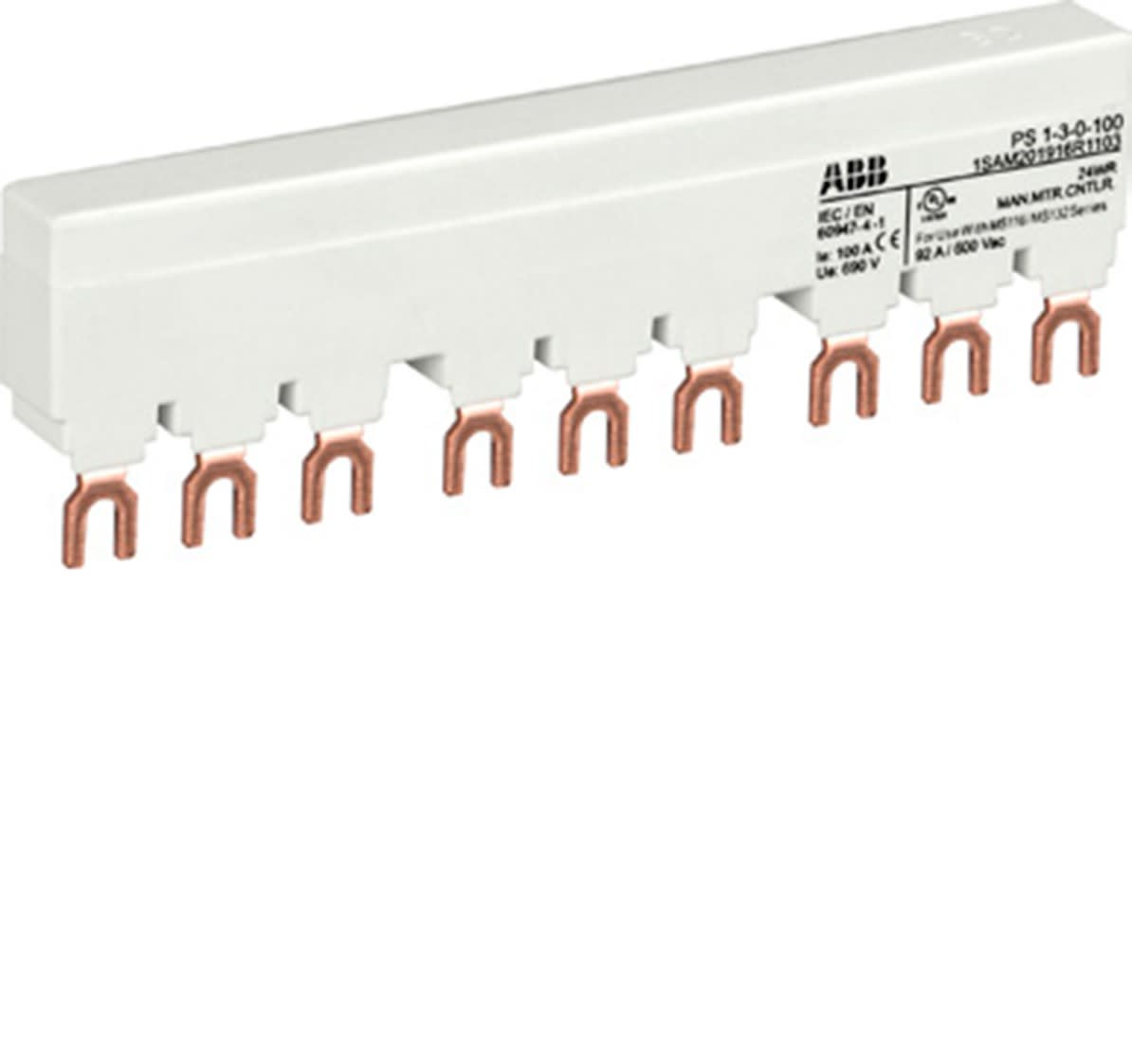 ABB SPA - ABBEP 905 2 PS1-5-1-100 BARRE COLL. 100A X5 MS132+1AUX.