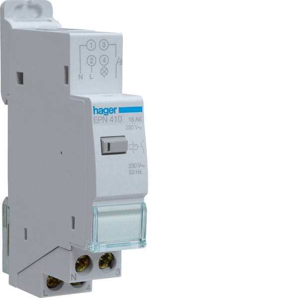 HAGER - HAGEPN410 RELE P-P ELETTRONICO 230V 16A 1NA 1M