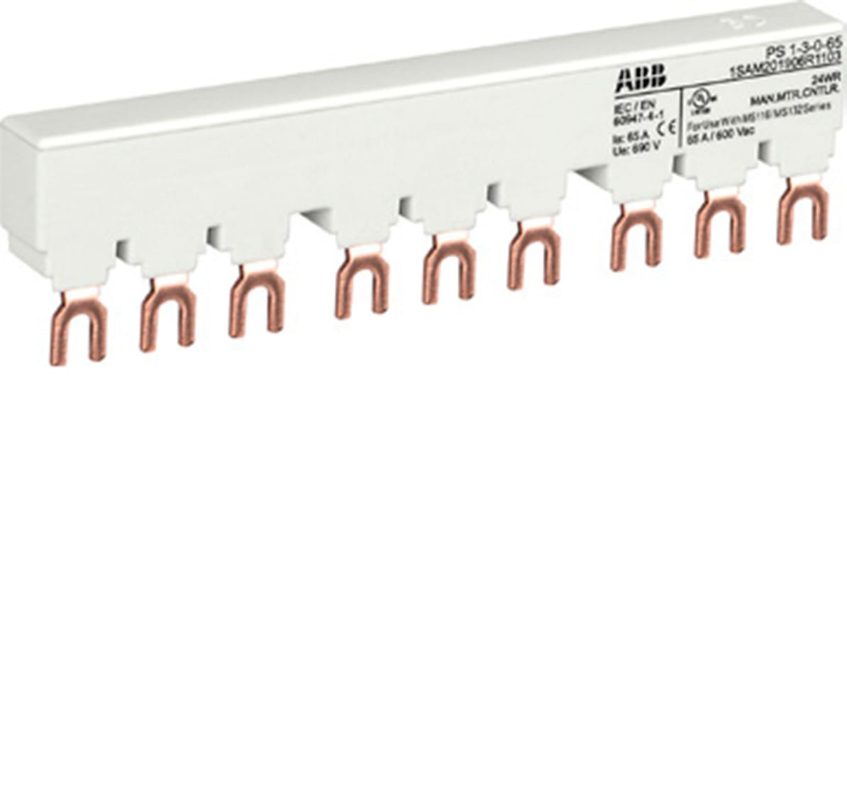 ABB SPA ABBEP 121 6 PS1-3-2 BARRE COLL. X 3 MS116/132 + 2 AU