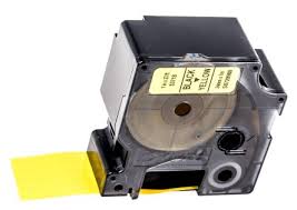 ELCART DISTRIBUTION - ERT079803300 NASTRO PER DYMO 24X7MM NERO/GIALL