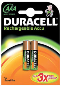 ELCART DISTRIBUTION - ERT302575000 2 PZ BATT.RICAR.NIMH AAA DURACELL