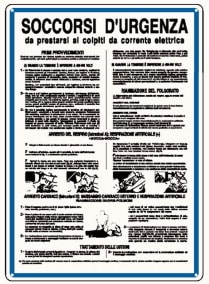 ELCART DISTRIBUTION ERT352050000 CARTELLO SOCCORSI D URGENZA