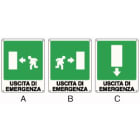 ELCART DISTRIBUTION - ERT352081100 CARTELLO USCITA DI EMERGENZA DX